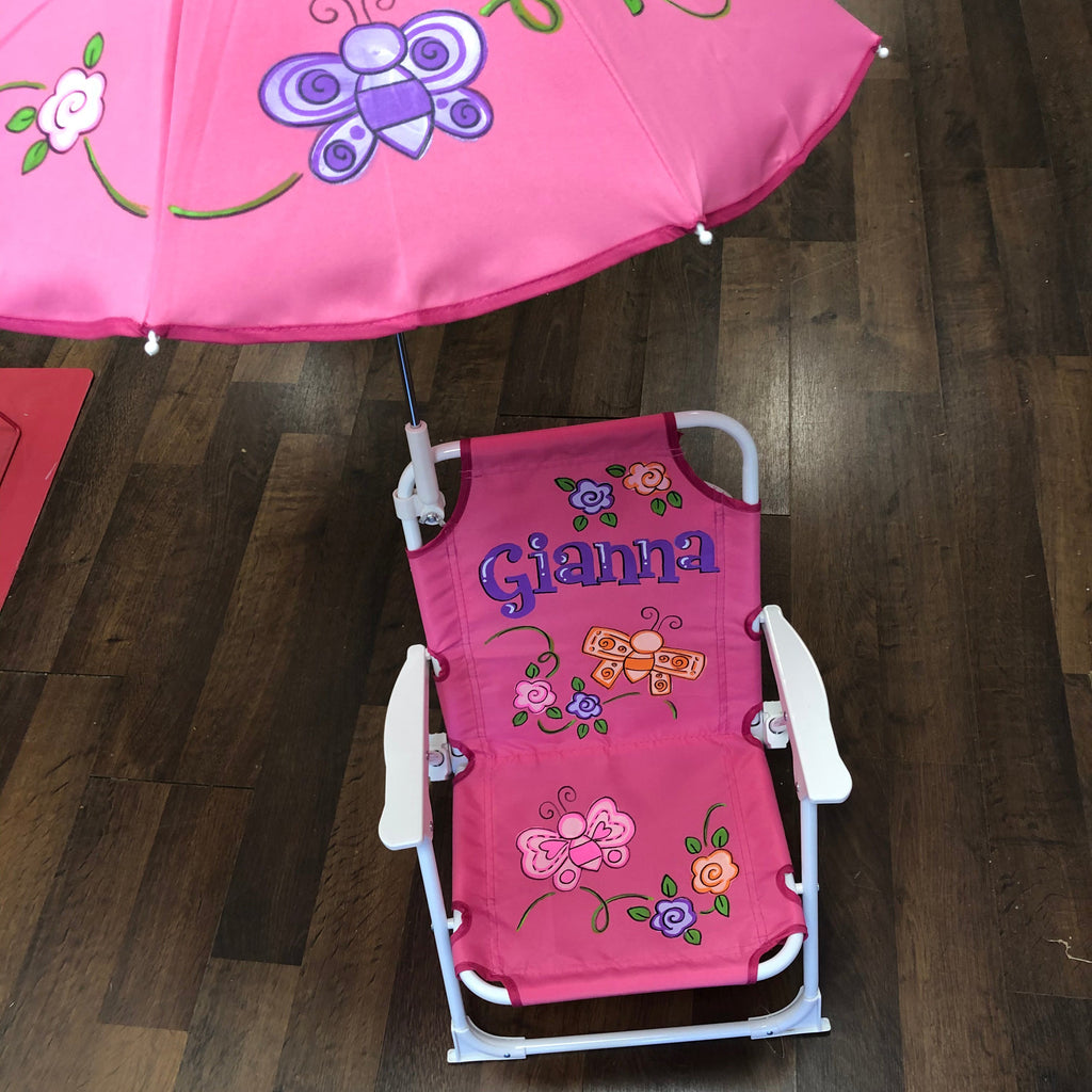 Baby Beach Chair with umbrella - Butterfly