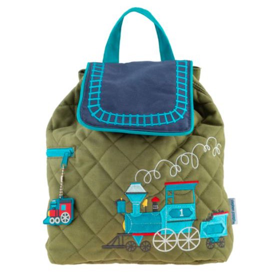 Quilted Backpack - Train