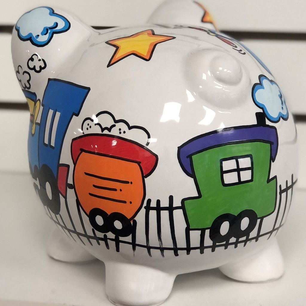 Large Piggy Bank - Transportation