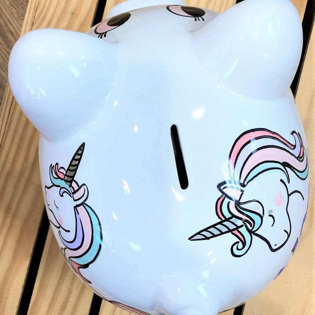 Large Piggy Bank - Unicorn