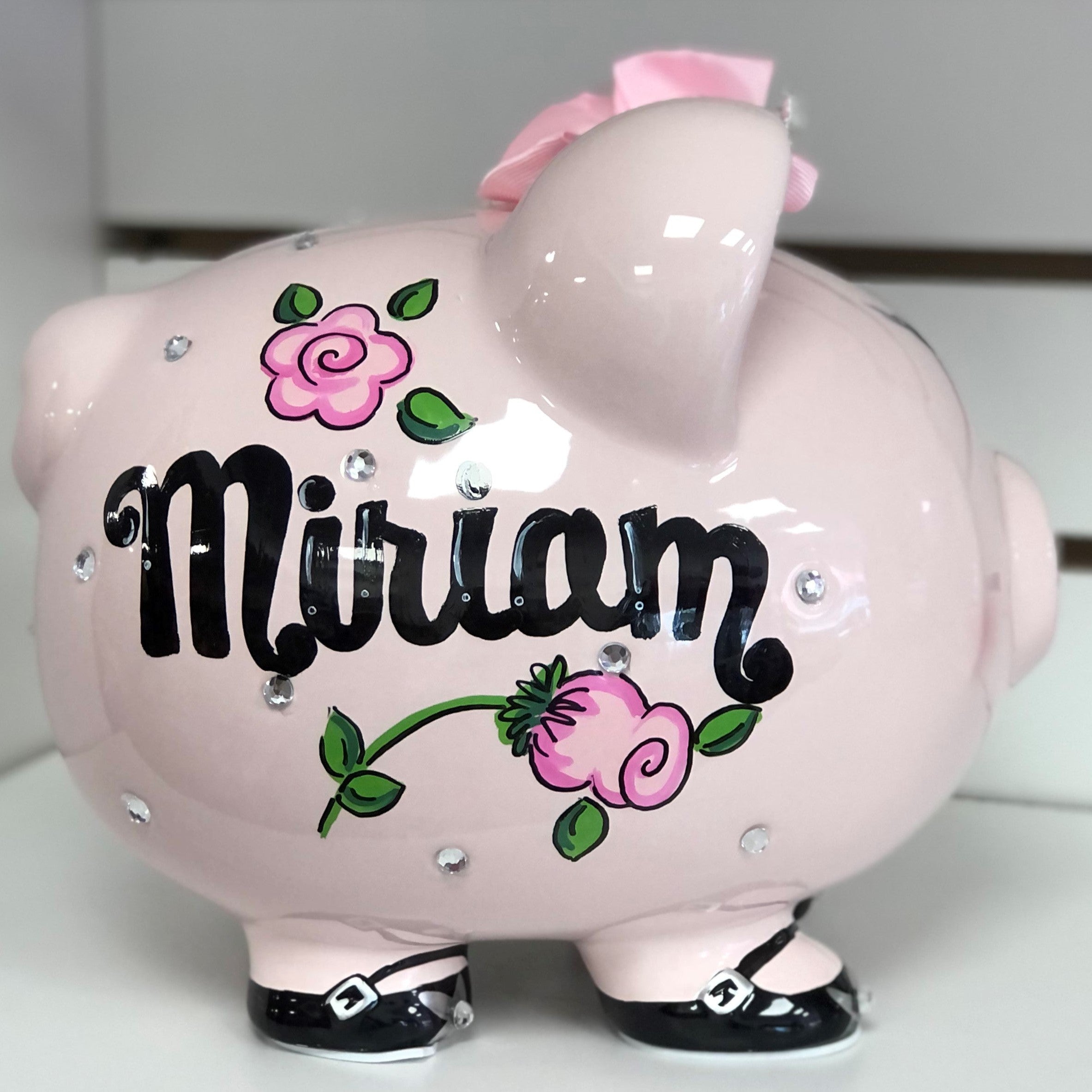 Large Piggy Bank Pink Princess - Main Image