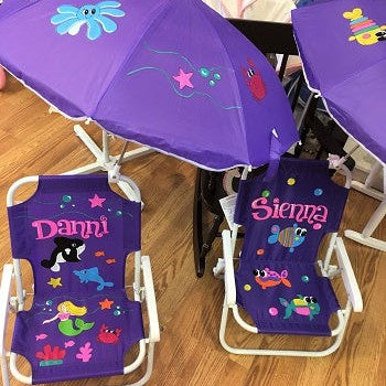 Baby Beach Chair with umbrella Funky Fish