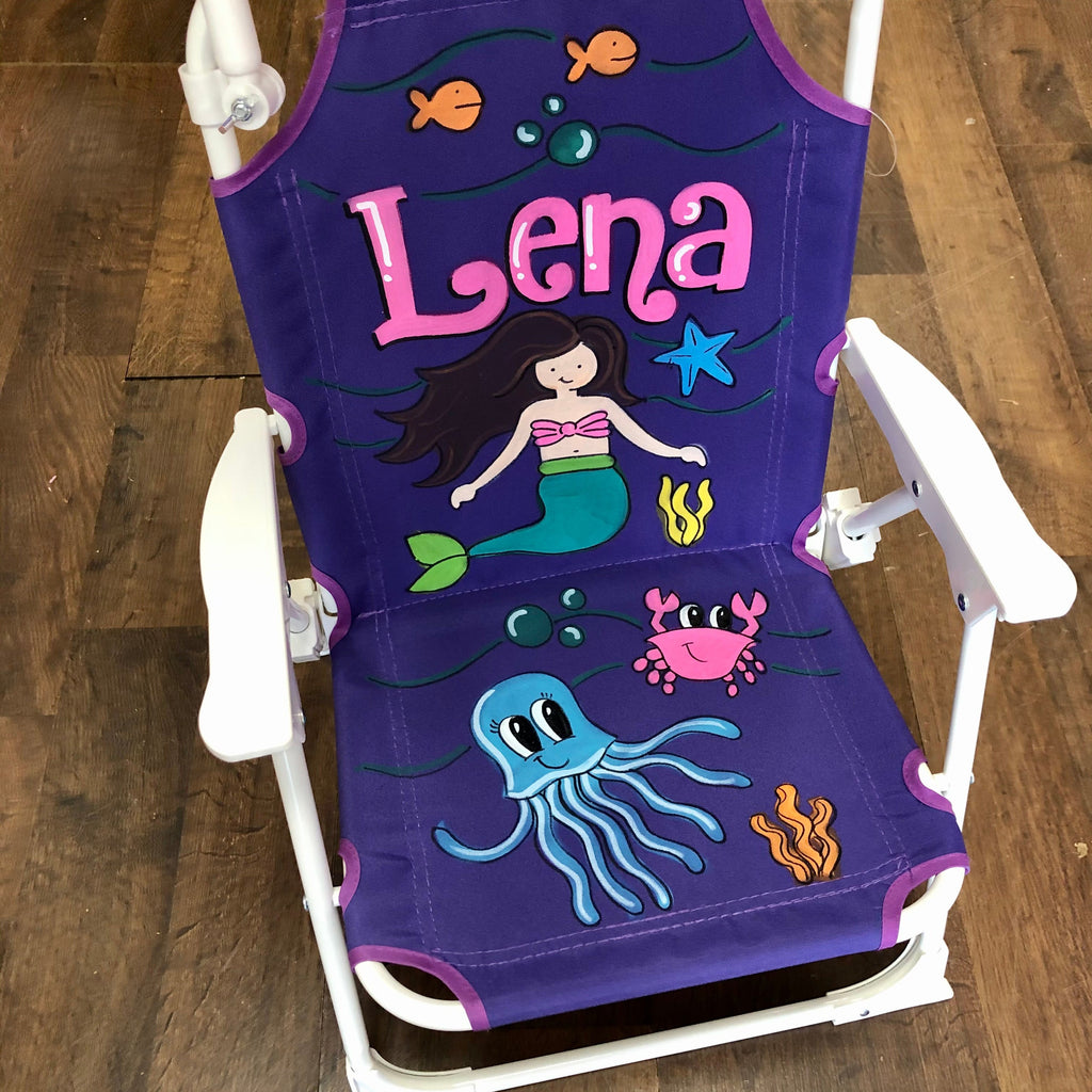 Baby Beach Chair with umbrella - Mermaid