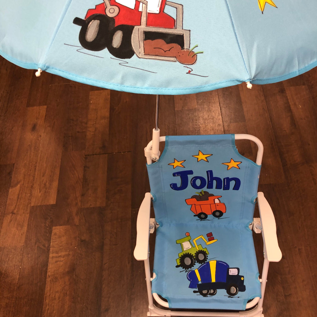 Baby Beach Chair with umbrella - Trucks